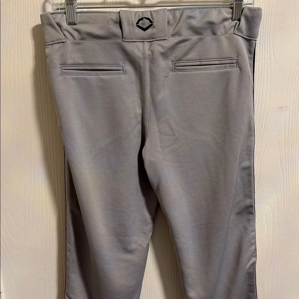 NWT Evoshield Boys Youth‎ Large Gray Baseball Pants Full Length Red Black Piping